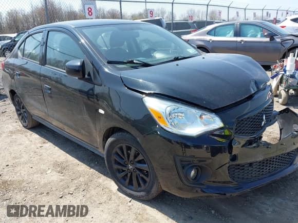 ✅ 2020 Mitsubishi Mirage SE • VIN: ML32F4FJ2LHF13213 • Lot: 42096873. Listed on IAAI with 81,485 mi. Free auction sales archive from the USA and detailed vehicle history report at DreamBid. Image 1.
