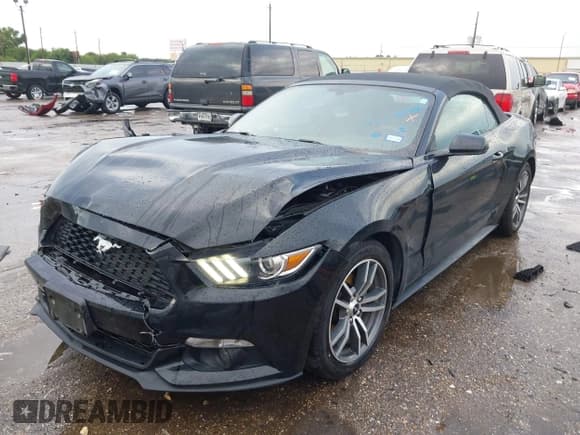 ✅ 2015 Ford Mustang EcoBoost Premium • VIN: 1FATP8UH4F5400877 • Lot: 42676098. Listed on IAAI with 46,286 mi. Free auction sales archive from the USA and detailed vehicle history report at DreamBid. Image 2.