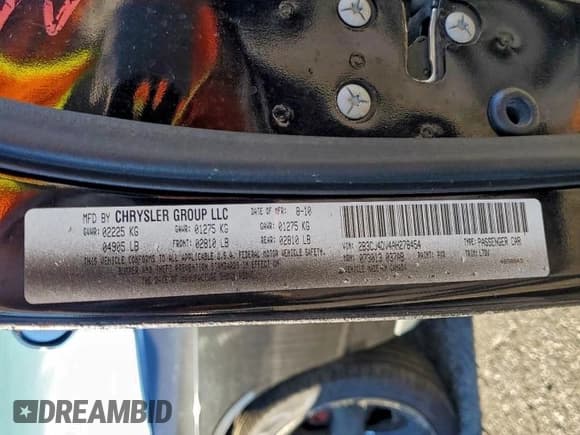 ✅ 2010 Dodge Challenger SE • VIN: 2B3CJ4DV4AH278454 • Lot: 94768975. Wystawiony na Copart z przebiegiem 200 045 mil. Bezpłatny archiwum sprzedaży aukcyjnych z USA i szczegółowy raport historii pojazdu na DreamBid. Zdjęcie 12.