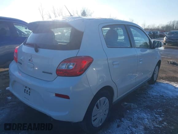 ✅ 2019 Mitsubishi Mirage ES • VIN: ML32A3HJ7KH011220 • Lot: 43806921. Listed on IAAI with 118,940 mi. Free auction sales archive from the USA and detailed vehicle history report at DreamBid. Image 4.