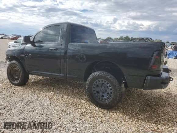 2017 Ram 1500 Tradesman with VIN 3C6JR7AT5HG641090, listed as a Copart auction lot 66348694 with 100,711 mi miles and Salvage title. Bid and sale history available at DreamBid. Image 2.