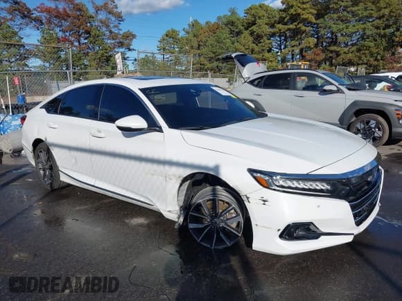 ✅ 2021 Honda Accord EX-L • VIN: 1HGCV1F58MA096128 • Lot: 43490162. Wystawiony na IAAI z przebiegiem 20 981 mil. Bezpłatny archiwum sprzedaży aukcyjnych z USA i szczegółowy raport historii pojazdu na DreamBid. Zdjęcie 1.