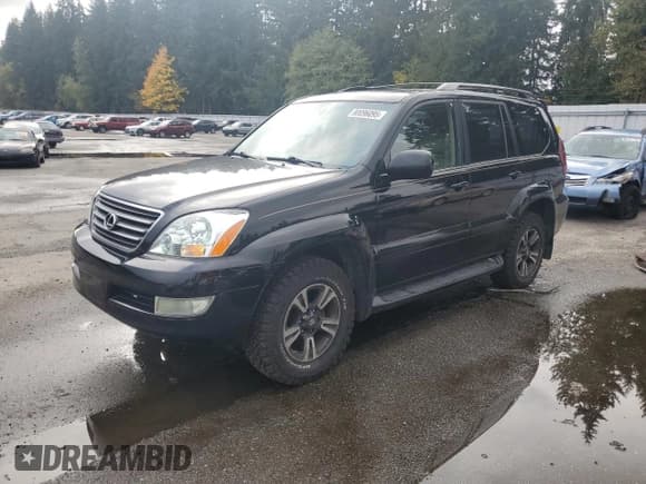 ✅ 2005 Lexus GX 470 • VIN: JTJBT20X450082036 • Lot: 90096095. Wystawiony na Copart z przebiegiem 214 593 mil. Bezpłatny archiwum sprzedaży aukcyjnych z USA i szczegółowy raport historii pojazdu na DreamBid. Zdjęcie 1.