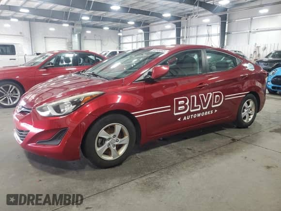 2014 Hyundai Elantra SE z VIN 5NPDH4AE1EH539653, wystawiony jako Copart lot #66948045 z przebiegiem 71 909 mil mil oraz Czysty tytuł • Clean title. Historia ofert i sprzedaży dostępna na DreamBid. Obrazek 1.