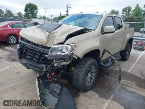 ✅ 2022 Chevrolet Colorado 4WD ZR2 • VIN: 1GCGTEEN7N1271260 • Lot: 42320443. Listed on IAAI with 11,426 mi. Free auction sales archive from the USA and detailed vehicle history report at DreamBid. Image 2.
