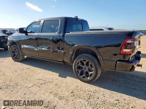 2024 Ram 1500 Limited with VIN 1C6SRFHTXRN153220, listed as a Copart auction lot 61267535 with 22,490 mi miles and Salvage title. Bid and sale history available at DreamBid. Image 2.