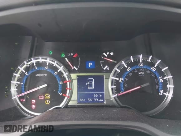 ✅ 2019 Toyota 4Runner SR5 • VIN: JTEBU5JR7K5666457 • Лот: 43005099. Опубликован ранее на IAAI с пробегом 56 199 миль. Бесплатный доступ к архиву аукционных продаж из США и подробный отчёт об истории автомобиля на DreamBid. Изображение 7.