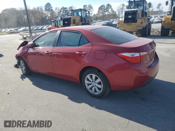 ✅ 2015 Toyota Corolla LE • VIN: 2T1BURHE2FC447736 • Lot: 92350275. Listed on Copart with 62,791 mi. Free auction sales archive from the USA and detailed vehicle history report at DreamBid. Image 2.