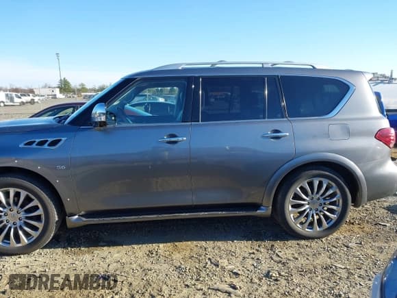 ✅ 2017 Infiniti QX80 • VIN: JN8AZ2NC0H9431992 • Lot: 43813480. Listed on IAAI with 164,474 mi. Free auction sales archive from the USA and detailed vehicle history report at DreamBid. Image 15.