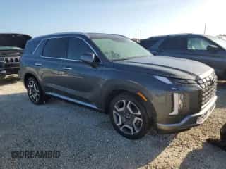 2023 Hyundai Palisade SEL с VIN KM8R4DGE0PU589585, выставлен на аукционе Copart как лот 74670494 с пробегом 8 132 миль миль и Списание • Salvage title. История ставок и продаж доступна на DreamBid. Изображение 4.