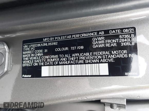 ✅ 2022 Polestar 2 • VIN: LPSED3KA3NL053162 • Lot: 43759857. Wystawiony na IAAI z przebiegiem 23 745 mil. Bezpłatny archiwum sprzedaży aukcyjnych z USA i szczegółowy raport historii pojazdu na DreamBid. Zdjęcie 9.
