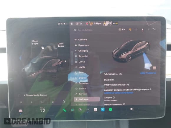 ✅ 2022 Tesla Model 3 • VIN: 5YJ3E1EA0NF206479 • Lot: 43176382. Wystawiony na IAAI z przebiegiem 56 793 mil. Bezpłatny archiwum sprzedaży aukcyjnych z USA i szczegółowy raport historii pojazdu na DreamBid. Zdjęcie 17.