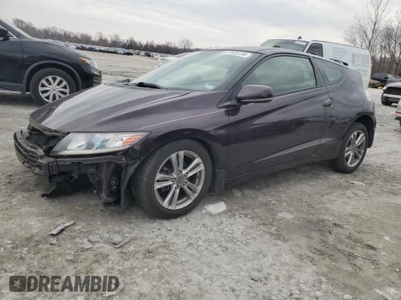 ✅ 2013 Honda CR-Z • VIN: JHMZF1D41DS000557 • Лот: 47536735. Опубликован ранее на Copart с пробегом Не указан. Бесплатный доступ к архиву аукционных продаж из США и подробный отчёт об истории автомобиля на DreamBid. Изображение 1.
