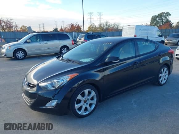 ✅ 2012 Hyundai Elantra GLS • VIN: 5NPDH4AE6CH141299 • Lot: 43632525. Listed on IAAI with 142,864 mi. Free auction sales archive from the USA and detailed vehicle history report at DreamBid. Image 2.