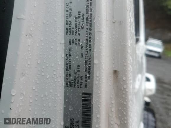 ✅ 2022 Jeep Wrangler Unlimited Sahara • VIN: 1C4JJXP61NW159845 • Lot: 86151705. Listed on Copart with 63,224 mi. Free auction sales archive from the USA and detailed vehicle history report at DreamBid. Image 14.