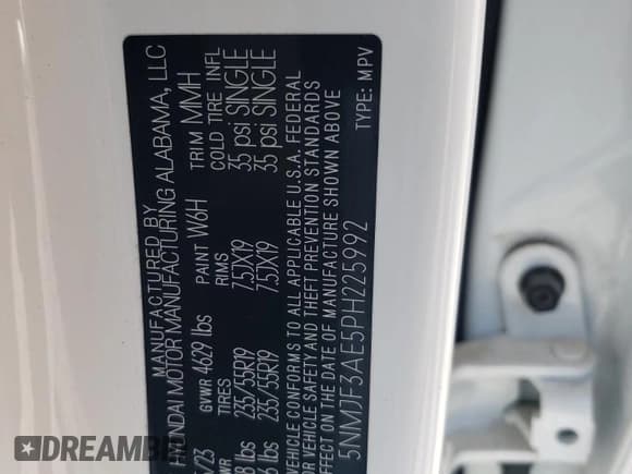 ✅ 2023 Hyundai Tucson SEL • VIN: 5NMJF3AE5PH225992 • Lot: 69903184. Wystawiony na Copart z przebiegiem 13 970 mil. Bezpłatny archiwum sprzedaży aukcyjnych z USA i szczegółowy raport historii pojazdu na DreamBid. Zdjęcie 13.