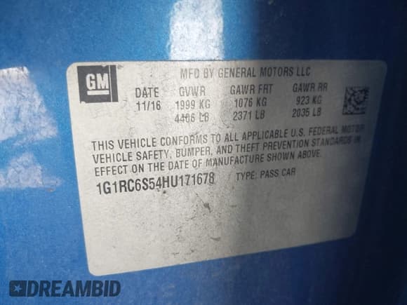 ✅ 2017 Chevrolet Volt LT • VIN: 1G1RC6S54HU171678 • Лот: 43508476. Опубликован ранее на IAAI с пробегом 285 285 миль. Бесплатный доступ к архиву аукционных продаж из США и подробный отчёт об истории автомобиля на DreamBid. Изображение 9.