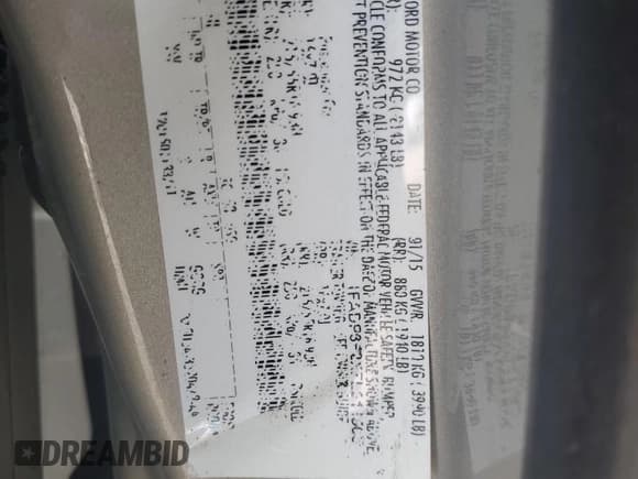 ✅ 2015 Ford Focus SE • VIN: 1FADP3F2XFL211503 • Lot: 91999105. Listed on Copart with 209,085 mi. Free auction sales archive from the USA and detailed vehicle history report at DreamBid. Image 12.