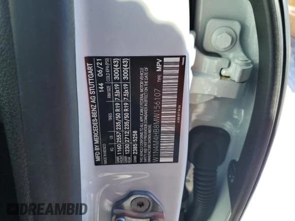 ✅ 2021 Mercedes-Benz GLB 250 • VIN: W1N4M4HB8MW156107 • Lot: 39015723. Wystawiony na Copart z przebiegiem 3 867 mil. Bezpłatny archiwum sprzedaży aukcyjnych z USA i szczegółowy raport historii pojazdu na DreamBid. Zdjęcie 13.