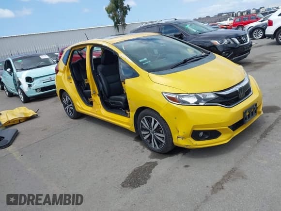 ✅ 2018 Honda Fit EX-L • VIN: 3HGGK5H95JM714215 • Lot: 41939098. Listed on IAAI with 63,722 mi. Free auction sales archive from the USA and detailed vehicle history report at DreamBid. Image 1.