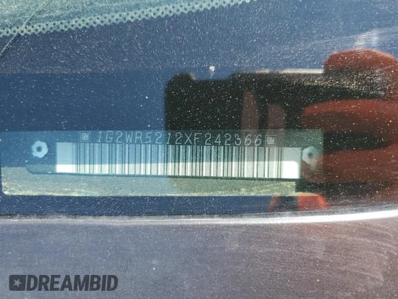 ✅ 1999 Pontiac Grand Prix GTP • VIN: 1G2WR5212XF242366 • Lot: 70438744. Wystawiony na Copart z przebiegiem 181 645 mil. Bezpłatny archiwum sprzedaży aukcyjnych z USA i szczegółowy raport historii pojazdu na DreamBid. Zdjęcie 12.