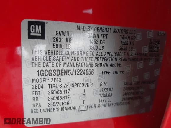 ✅ 2018 Chevrolet Colorado 2WD Z71 • VIN: 1GCGSDEN5J1224056 • Лот: 43413547. Опубликован ранее на IAAI с пробегом 116 119 миль. Бесплатный доступ к архиву аукционных продаж из США и подробный отчёт об истории автомобиля на DreamBid. Изображение 9.