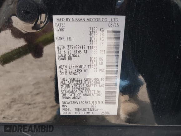 ✅ 2015 Nissan Rogue SL • VIN: 5N1AT2MV5FC918553 • Lot: 43622524. Wystawiony na IAAI z przebiegiem 160 009 mil. Bezpłatny archiwum sprzedaży aukcyjnych z USA i szczegółowy raport historii pojazdu na DreamBid. Zdjęcie 9.