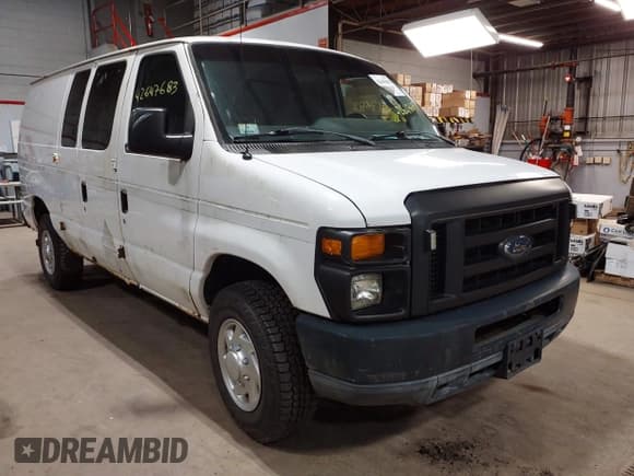 ✅ 2011 Ford Econoline Cargo Commercial • VIN: 1FTNE2EL1BDA18380 • Lot: 42647683. Listed on IAAI with 123,507 mi. Free auction sales archive from the USA and detailed vehicle history report at DreamBid. Image 1.
