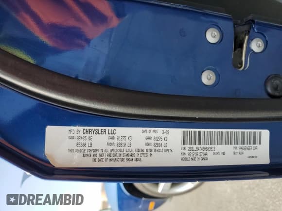 ✅ 2009 Dodge Challenger R/T • VIN: 2B3LJ54T49H603913 • Lot: 43987575. Wystawiony na Copart z przebiegiem 173 309 mil. Bezpłatny archiwum sprzedaży aukcyjnych z USA i szczegółowy raport historii pojazdu na DreamBid. Zdjęcie 12.