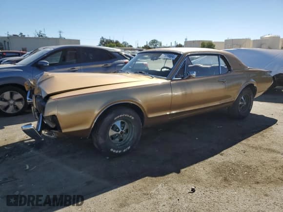 ✅ 1967 Mercury Cougar • VIN: 7F93A600409 • Lot: 71630684. Wystawiony na Copart z przebiegiem 64 547 mil. Bezpłatny archiwum sprzedaży aukcyjnych z USA i szczegółowy raport historii pojazdu na DreamBid. Zdjęcie 1.