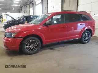 2018 Dodge Journey SE with VIN 3C4PDCAB9JT269400, listed as a Copart auction lot 85586845 with 76,410 mi miles and Clean title. Bid and sale history available at DreamBid. Image 1.