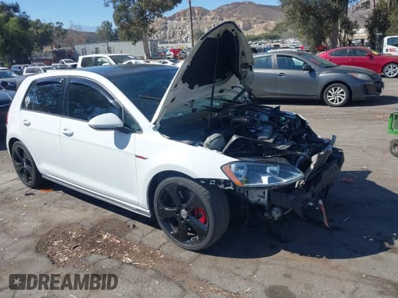 ✅ 2015 Volkswagen Golf GTI S • VIN: 3VW447AU8FM056030 • Lot: 42899480. Listed on IAAI with 127,067 mi. Free auction sales archive from the USA and detailed vehicle history report at DreamBid. Image 1.
