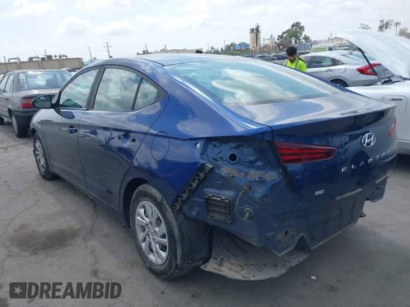 2019 Hyundai Elantra SE с VIN 5NPD74LF1KH456714, выставлен на аукционе IAAI как лот 43175653 с пробегом 63 553 миль миль и . История ставок и продаж доступна на DreamBid. Изображение 3.