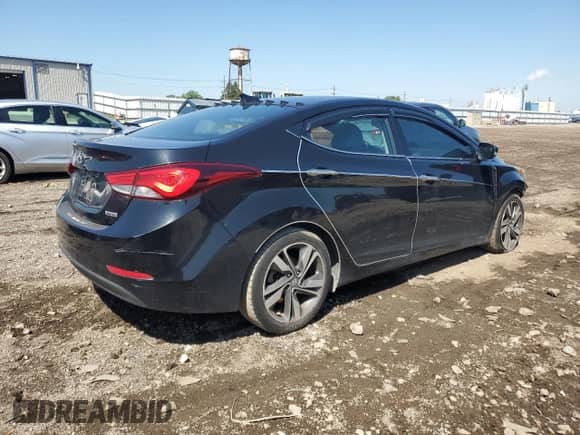 2014 Hyundai Elantra SE with VIN 5NPDH4AE2EH476529, listed as a Copart auction lot 70890175 with 160,003 mi miles and Salvage title. Bid and sale history available at DreamBid. Image 3.