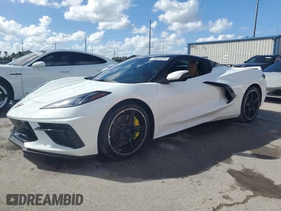 2023 Chevrolet Corvette 2LT с VIN 1G1YB3D42P5103504, выставлен на аукционе Copart как лот 75091974 с пробегом 2 661 миль миль и На запчасти • Non repairable. История ставок и продаж доступна на DreamBid. Изображение 1.