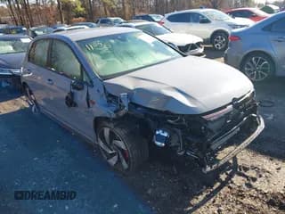 ✅ 2024 Volkswagen Golf GTI S • VIN: WVWGA7CD1RW220132 • Лот: 41069801. Опубликован ранее на IAAI с пробегом 6 119 миль. Бесплатный доступ к архиву аукционных продаж из США и подробный отчёт об истории автомобиля на DreamBid. Изображение 1.