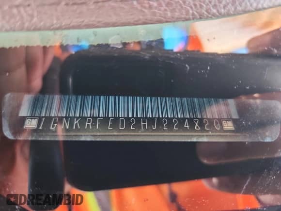 2017 Chevrolet Traverse LS with VIN 1GNKRFED2HJ224820, listed as a Copart auction lot 89831895 with 86,147 mi miles and Salvage title. Bid and sale history available at DreamBid. Image 13.