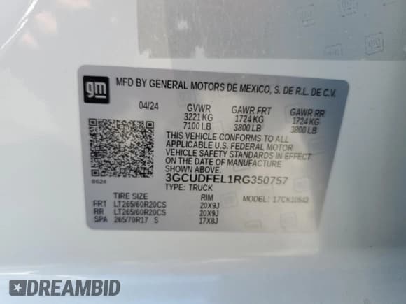 ✅ 2024 Chevrolet Silverado 1500 LT Trail Boss • VIN: 3GCUDFEL1RG350757 • Lot: 69196795. Wystawiony na Copart z przebiegiem 12 540 mil. Bezpłatny archiwum sprzedaży aukcyjnych z USA i szczegółowy raport historii pojazdu na DreamBid. Zdjęcie 13.