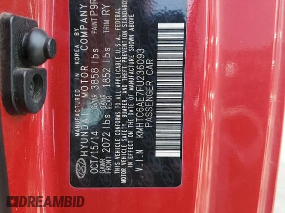 ✅ 2015 Hyundai Veloster Turbo • VIN: KMHTC6AE7FU236093 • Lot: 89072455. Wystawiony na Copart z przebiegiem 114 915 mil. Bezpłatny archiwum sprzedaży aukcyjnych z USA i szczegółowy raport historii pojazdu na DreamBid. Zdjęcie 13.