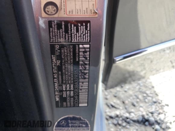 ✅ 2011 Mercedes-Benz E 350 Sport • VIN: WDDHF5GB3BA379357 • Lot: 81919795. Wystawiony na Copart z przebiegiem Nie podano. Bezpłatny archiwum sprzedaży aukcyjnych z USA i szczegółowy raport historii pojazdu na DreamBid. Zdjęcie 12.