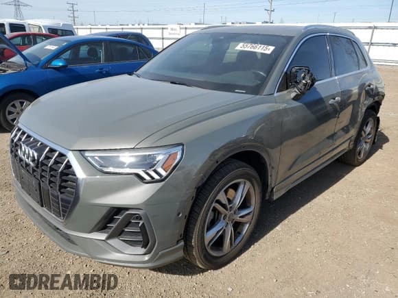 ✅ 2020 Audi Q3 S line Prestige • VIN: WA1FECF34L1106071 • Lot: 55766115. Listed on Copart with 136,041 mi. Free auction sales archive from the USA and detailed vehicle history report at DreamBid. Image 1.