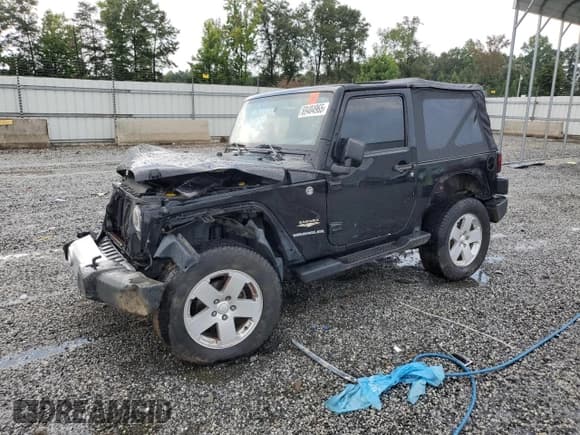 ✅ 2008 Jeep Wrangler Sahara • VIN: 1J4FA54158L578168 • Lot: 69404965. Listed on Copart with 151,001 mi. Free auction sales archive from the USA and detailed vehicle history report at DreamBid. Image 1.