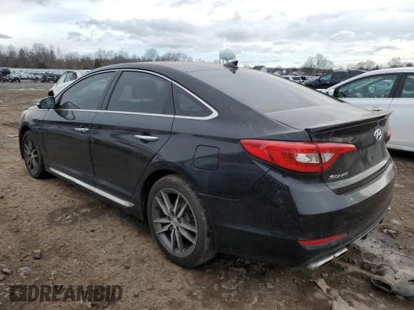 ✅ 2015 Hyundai Sonata Sport • VIN: 5NPE34AB5FH096191 • Lot: 43470973. Listed on Copart with 78,154 mi. Free auction sales archive from the USA and detailed vehicle history report at DreamBid. Image 2.