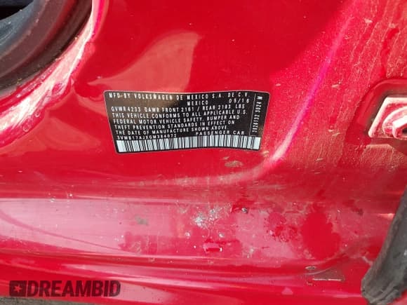 ✅ 2016 Volkswagen Jetta Sport • VIN: 3VWB17AJXGM384072 • Лот: 42372913. Опубликован ранее на IAAI с пробегом 169 002 миль. Бесплатный доступ к архиву аукционных продаж из США и подробный отчёт об истории автомобиля на DreamBid. Изображение 9.