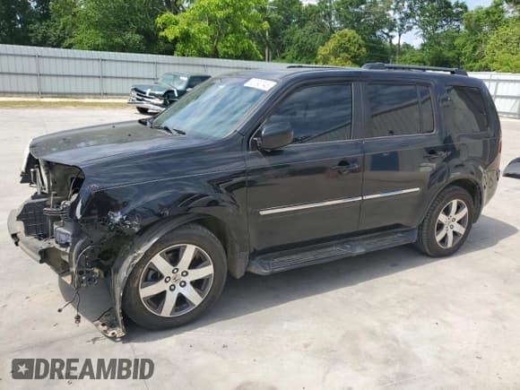 ✅ 2013 Honda Pilot Touring • VIN: 5FNYF3H9XDB006370 • Lot: 53790745. Listed on Copart with 208,915 mi. Free auction sales archive from the USA and detailed vehicle history report at DreamBid. Image 1.