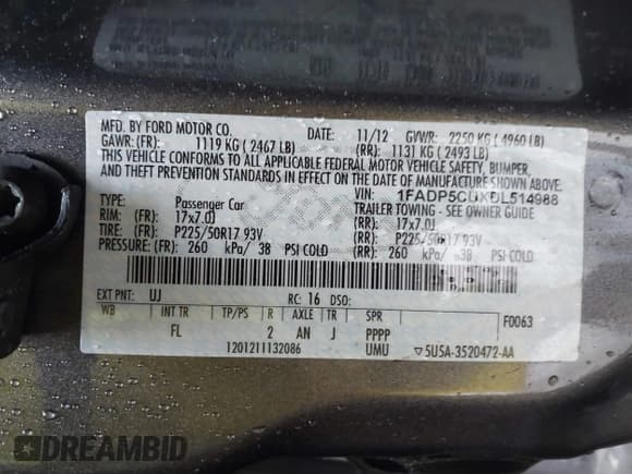 ✅ 2013 Ford C-Max SEL • VIN: 1FADP5CUXDL514988 • Lot: 41544219. Wystawiony na IAAI z przebiegiem 259 557 mil. Bezpłatny archiwum sprzedaży aukcyjnych z USA i szczegółowy raport historii pojazdu na DreamBid. Zdjęcie 9.