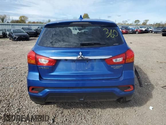 2018 Mitsubishi Outlander ES with VIN JA4AR3AU3JU004772, listed as a Copart auction lot 86843505 with 95,022 mi miles and Salvage title. Bid and sale history available at DreamBid. Image 6.