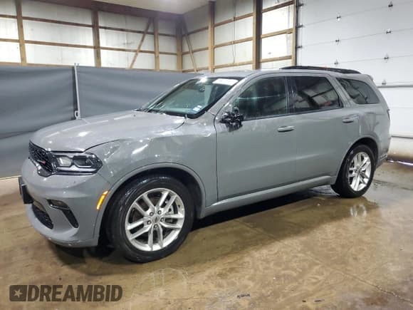 ✅ 2023 Dodge Durango GT Plus • VIN: 1C4RDHDG4PC685467 • Lot: 63186935. Listed on Copart with 34,739 mi. Free auction sales archive from the USA and detailed vehicle history report at DreamBid. Image 1.