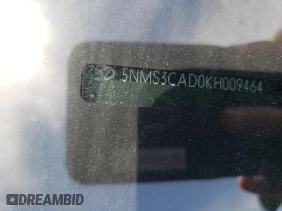 ✅ 2019 Hyundai Santa Fe SEL • VIN: 5NMS3CAD0KH009464 • Lot: 61219624. Wystawiony na Copart z przebiegiem 83 171 mil. Bezpłatny archiwum sprzedaży aukcyjnych z USA i szczegółowy raport historii pojazdu na DreamBid. Zdjęcie 13.