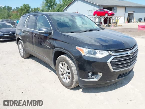 ✅ 2021 Chevrolet Traverse LT Cloth • VIN: 1GNERGKW5MJ124858 • Lot: 42960251. Listed on IAAI with 89,527 mi. Free auction sales archive from the USA and detailed vehicle history report at DreamBid. Image 1.